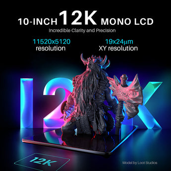 10-inch 12k mono LCD