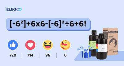 ELEGOO SNS Giveaway: Join the Math Game to Win Resins