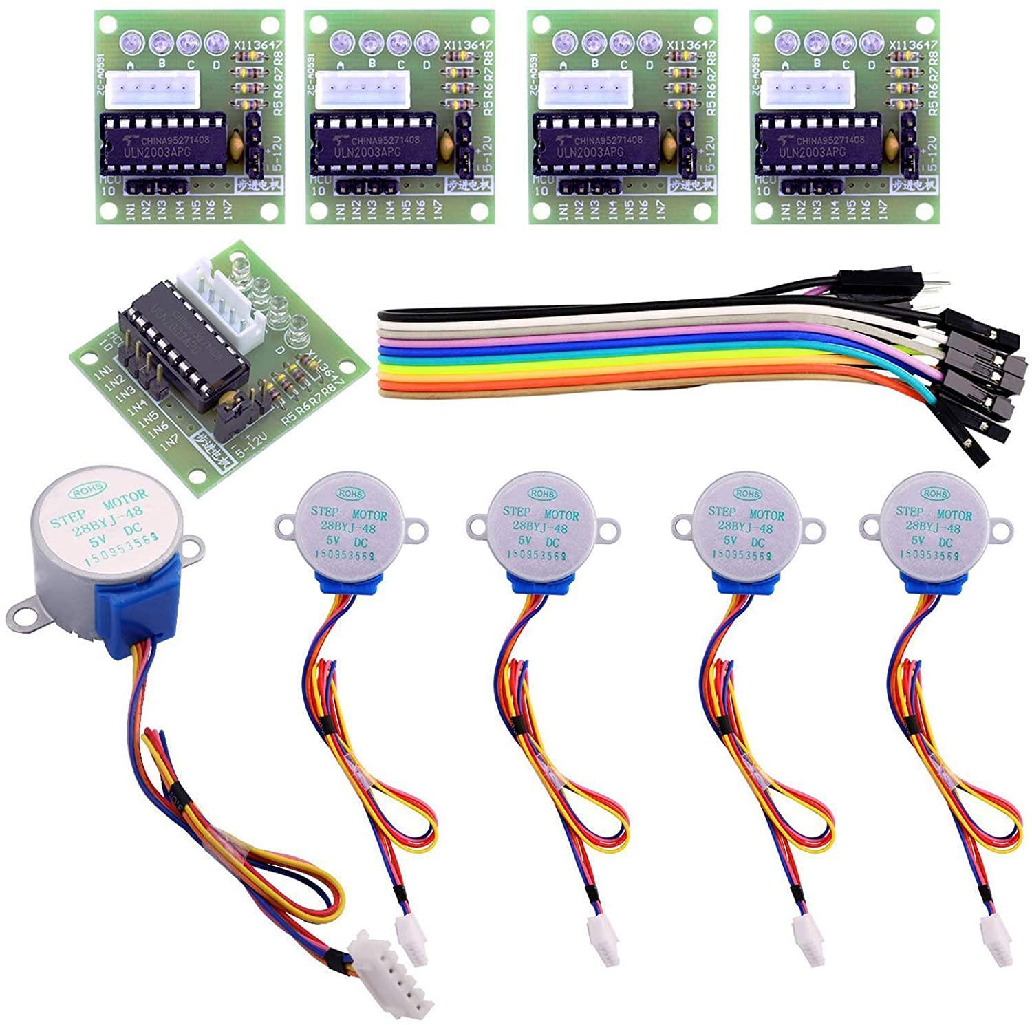 ELEGOO ULN2003 Stepper Motors and Motor Driver Boards Tutorial – ELEGOO EU