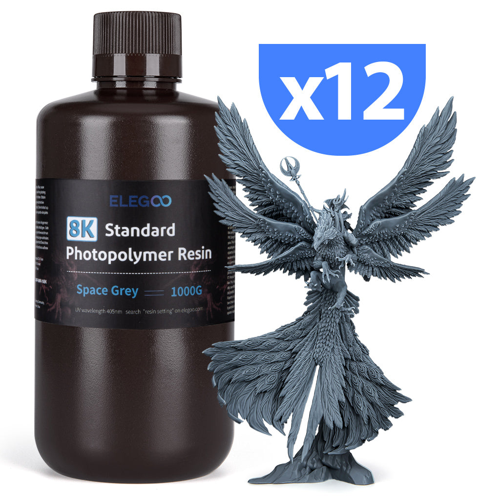 8K Standard Resin Grey 12KG – ELEGOO EU