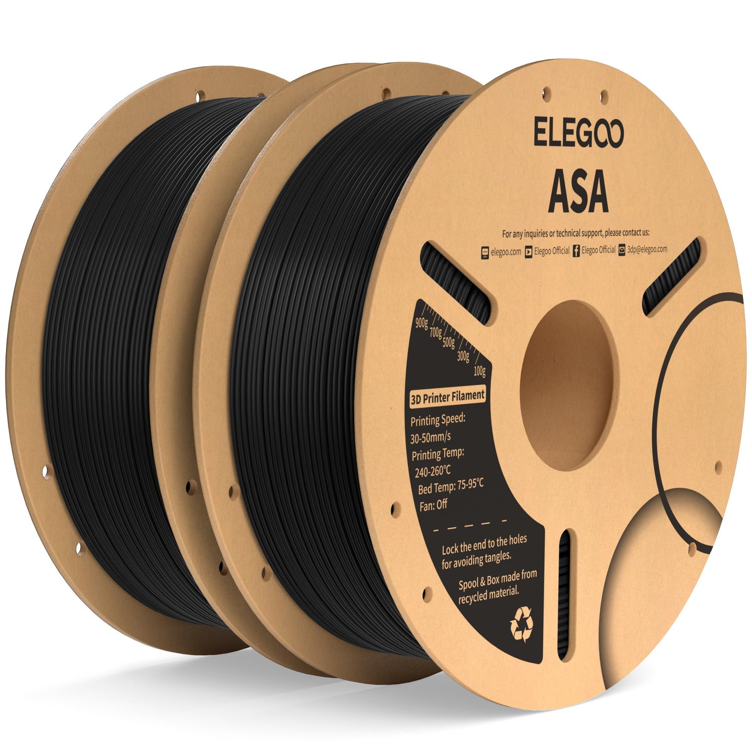 ELEGOO ASA Filament 1.75mm Colored 2KG – ELEGOO EU