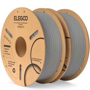 ELEGOO PLA Filament 1.75 mm Grey 2 kg, 3D Printer Filament Dimensional Accuracy +/- 0.02 mm, 2 kg Cardboard Spool (4.4 lbs) Filament 3D Printing Materials Fits Most FDM 3D Printers