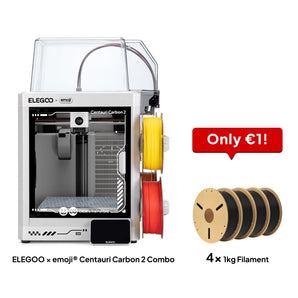 ELEGOO ×emoji® Centauri Carbon Combo 2: ottieni filamento da 4 kg a solo 1 €