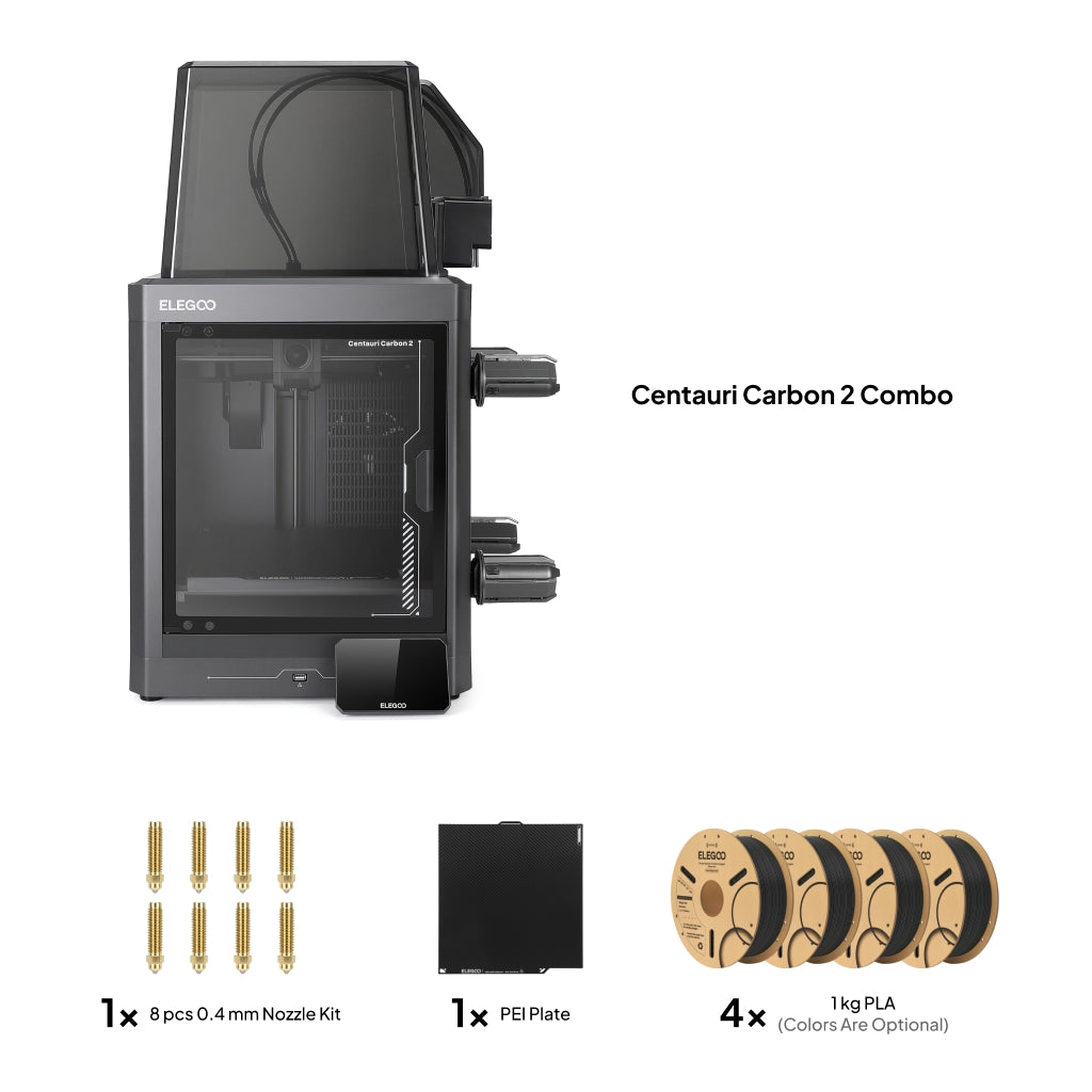 ELEGOO Centauri Carbon 2 Combo 3D Printer Bundle