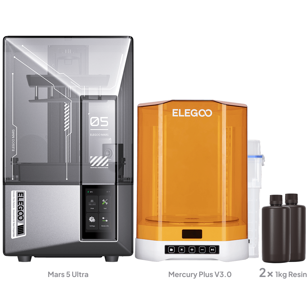 ELEGOO Mars 5 Ultra Complete Bundle - Mercury Plus V3.0 & Resin