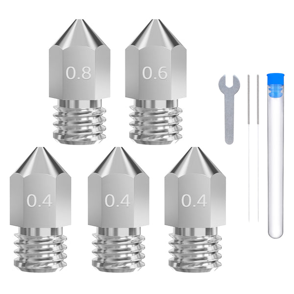 Elegoo Multi-Size Hardened Steel Nozzle Kit - Neptune 3 Series
