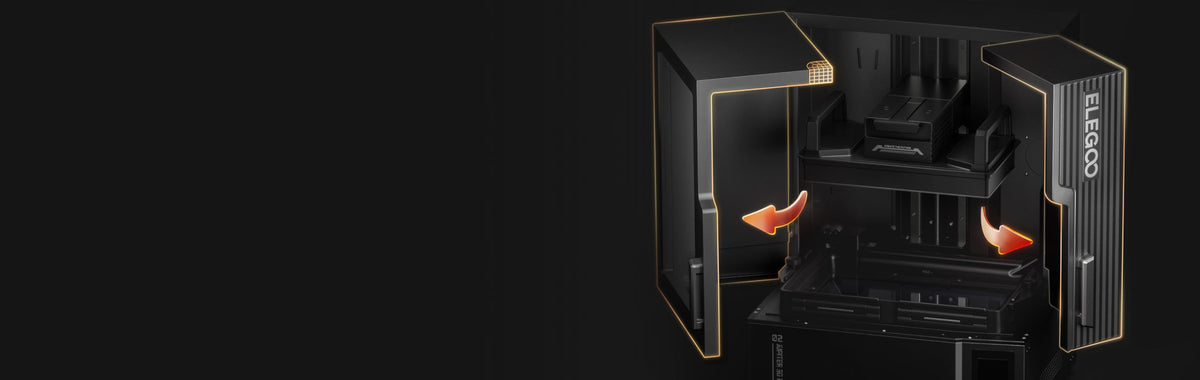 ELEGOO Jupiter 2 çift kapılı büyük format reçine yazıcı tasarımı