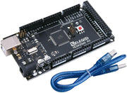 ELEGOO MEGA 2560 R3 Board with USB Cable Compatible with Arduino IDE Arduino STEM Kits elegoo-shop black 