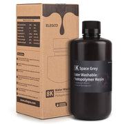 【Pre-order】ELEGOO 8K Water-washable Resin 1000G*2 Space Grey 3D Photopolymer Resin ELEGOO 